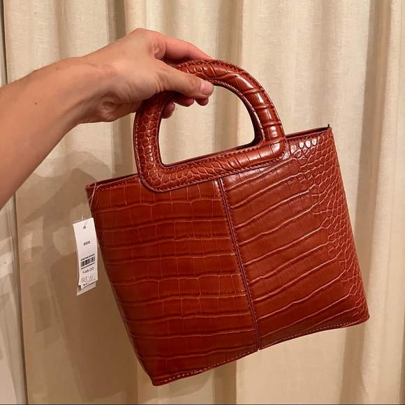 Topshop Tia faux croc bag - Picture 4 of 6